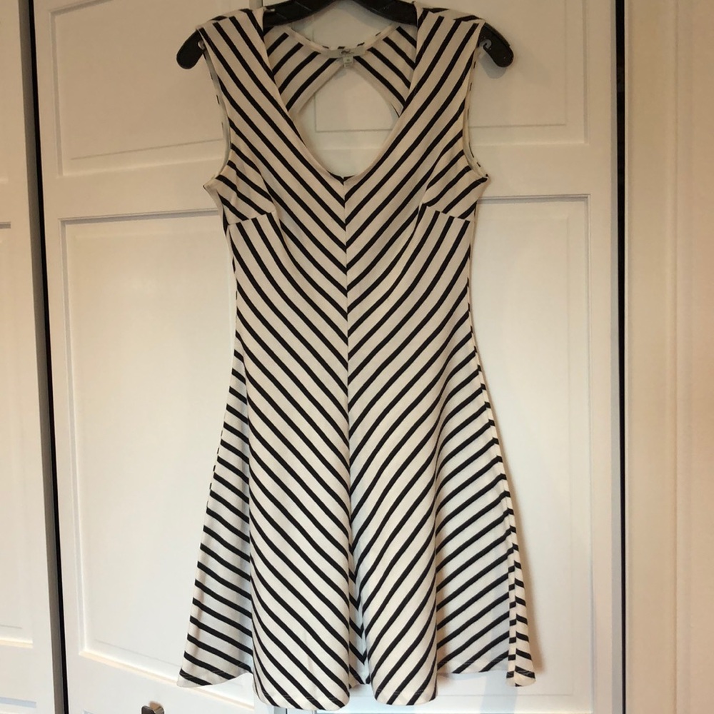 B&W striped dress